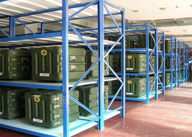 Durable Medium Duty Racking System Cold - Roll Steel Shelves 500kg Per Shelf