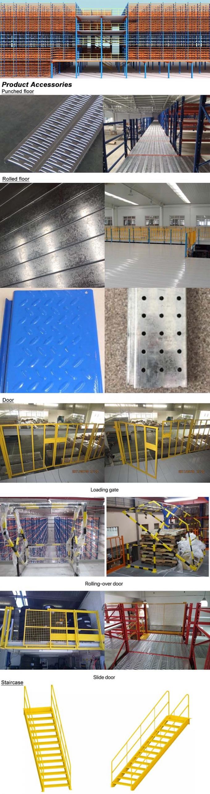 Sistema de estantes de mezzanine de vários andares Armazém industrial Estantes de mezzanine 1