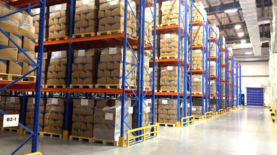 High Strength Warehouse Metal Storage Racks Adjustable Heavy Duty Shelving
