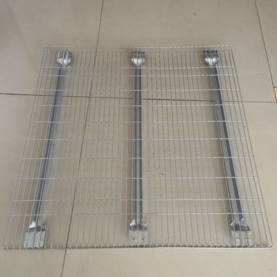 Metallic Zinc Wire Mesh Decking Panels 100x25mm for Material Handling