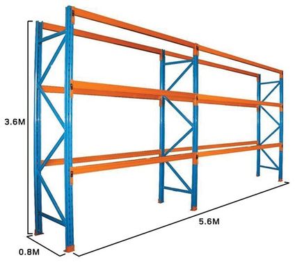 Dexion Style Warehouse Pallet Racking System 300kgs~3000kgs/Layer