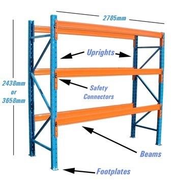 Selective Warehouse Pallet Rack Heavy Duty Steel Storage Racks
