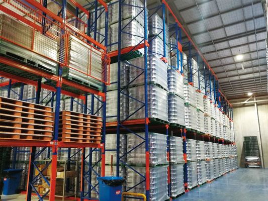 Powder Coated Heavy Duty Industrial Storage Racks , Warehouse Storage Rack Systems