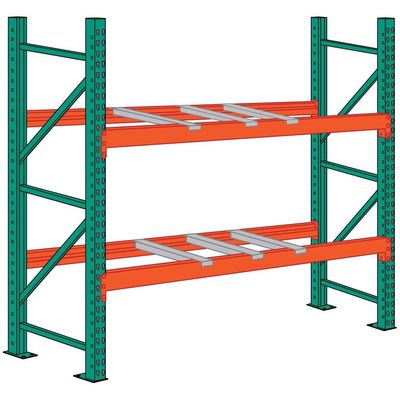 Teardrop Heavy Duty Steel Selective Pallet Racking System For Warehousing Solutions