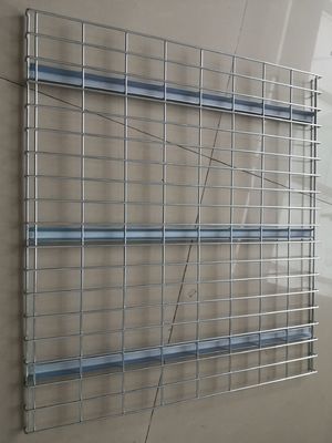 Galvanized Steel Pallet Rack Wire Deck 50*100mm 100*100mm Mesh Grid For Shelving
