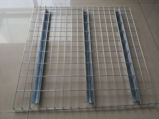 Warehouse Steel Wire Mesh Decking Galvanization Flare / U Channel Customized