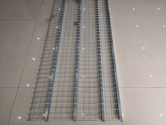 Metallic Zinc Wire Mesh Decking Panels 100x25mm for Material Handling