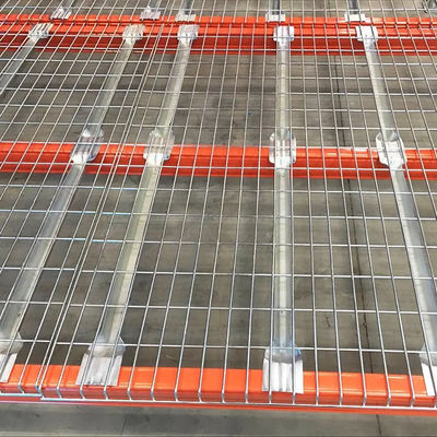 Powder Coating Finish Steel Wire Mesh Decking Warehouse Storage Solutions