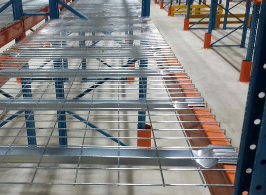 Warehouse Storage Galvanized Iron Wire Mesh Racking 100kg-2500kg Loading Capacity