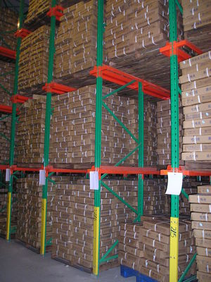 Specialized Customized FIFO Pallet Flow Rack System With 1-3 Ton Capacity