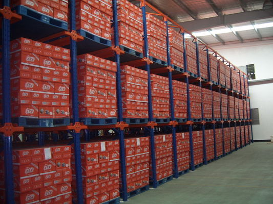 Specialized Customized FIFO Pallet Flow Rack System With 1-3 Ton Capacity