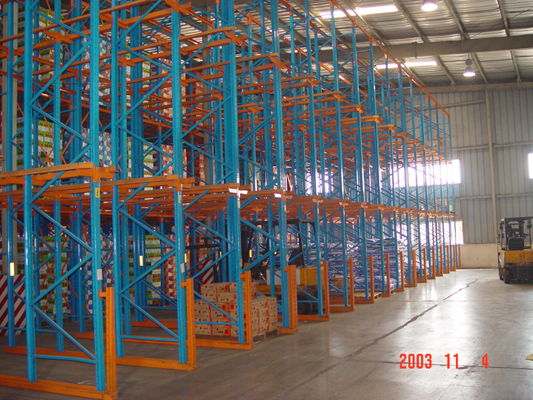 Drive In And Drive Through Racking Space Saving Warehouse Storage Shelves OEM Available