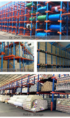 1 Ton - 3 Ton/layer Drive In Pallet Racking Custom FIFO Flow Rack System