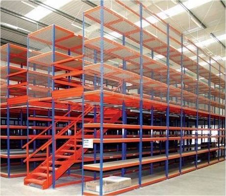 Warehouse Steel Mezzanine Rack Compound Structural for High Levels Storage