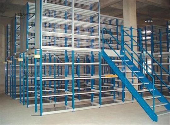 Steel Mezzanine Racking System Multi Tier Warehouse Storage Pallet Rack