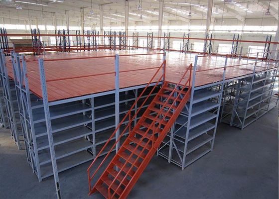 Industrial Warehouse Mezzanine Rack Multi Tier Stackable Steel Storage Racks