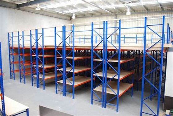 Outdoor Mezzanine Storage Rack Attic Loft Mezzanine Floor Racking For Contractor