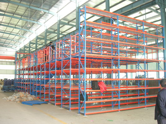 Outdoor Mezzanine Storage Rack Attic Loft Mezzanine Floor Racking For Contractor