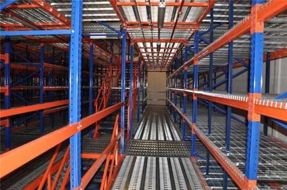 Multi Tier Mezzanine Shelving System Easy Installation Warehouse Storage Racking