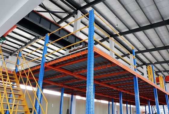 Modular Heavy Duty Industrial Steel Warehouse Mezzanine Floor Panels Powder Coating