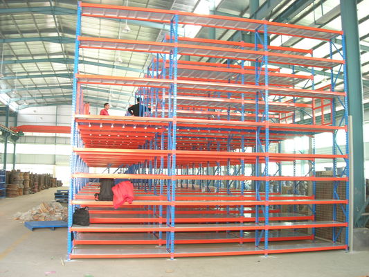 Prefabricated Steel Frame Warehouse Free Standing Modular Mezzanine Floor Kits