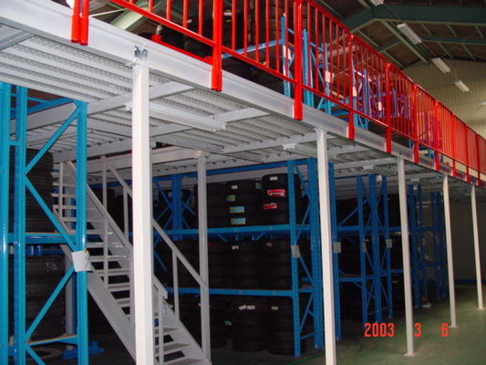 500kg-2000kg/layer Capacity Mezzanine Racking System For Industrial Storage