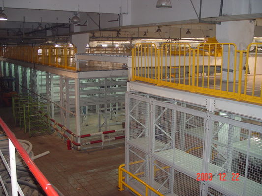500kg-2000kg/layer Capacity Mezzanine Racking System For Industrial Storage