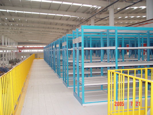 500kg-2000kg/layer Capacity Mezzanine Racking System For Industrial Storage