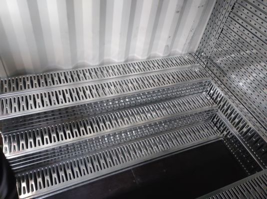 Warehouse Storage Open Steel Grating Plank For Platform / Mezzanine Construction