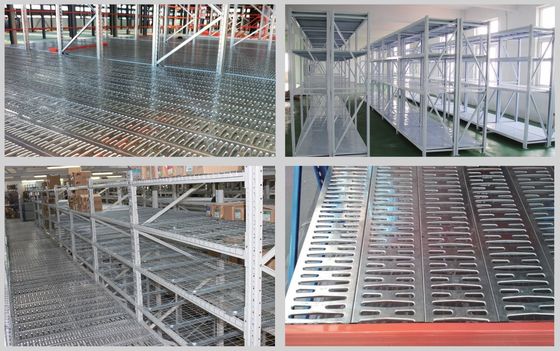 Metal Mezzanine Floor Panel Galvanized Steel Storage Racking Open Steel Plank Grating Floor