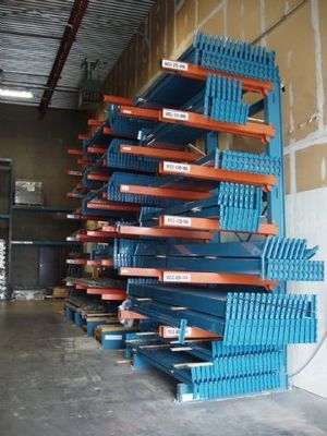 Anti Seismic Cantilever Storage Racks Double Sided Heavy Duty Cantilever Shelving