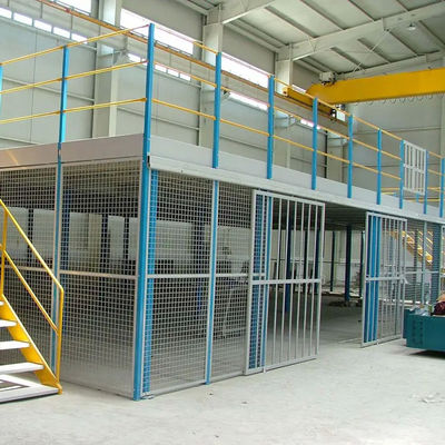 Customized Warehouse Storage Platform Heavy Duty Modular Steel Mezzanines