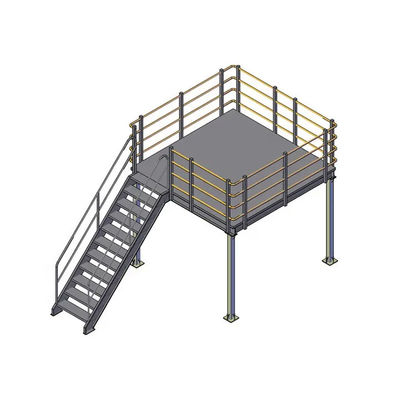 Aerial Work Warehouse Mezzanine Floor Attic Rack Steel Structure Platform