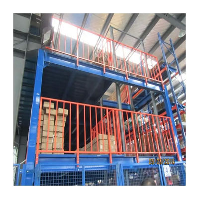 Industrial Steel Platform Warehouse Pallet Racking Customized With Stairs Handrails