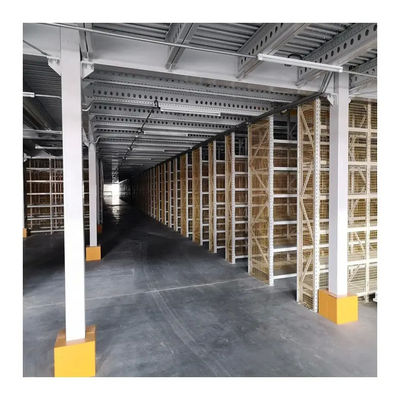 Cold Storage Warehouse Pallet Steel Storage Rack ISO9001 With Cargo Lift
