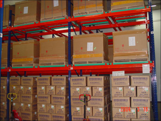 Customized Push Back Warehouse Racking , Industrial Pushback Racking