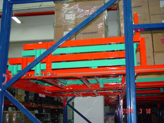 Aceracking Push Back Pallet Racking High Density Warehouse Storage Systems