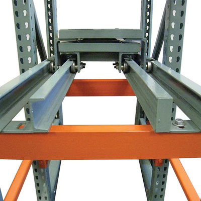 Warehouse Storage Push Back Pallet Racking System Heavy Duty High Density