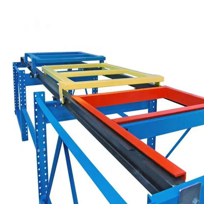 Warehouse Storage Metal Push Back Racking System Heavy Duty Stackable Pallet Racks