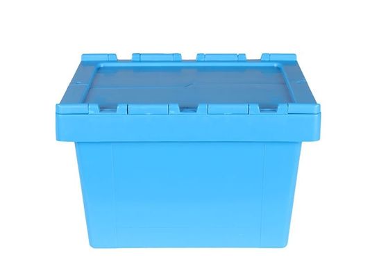 Rectangle Stackable Collapsible Plastic Moving Boxes Plastic Moving Crates With Lid