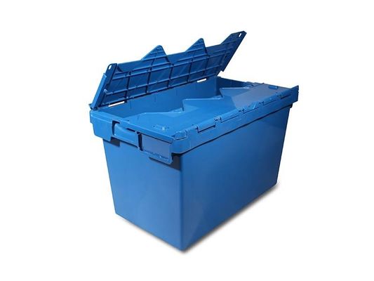 Logistic Packaging Moving Plastic Tote Storage Bins Large Stackable Nestable With Lid