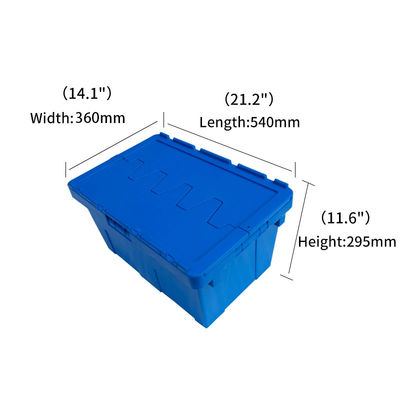 Transport Storage Lid Solid Plastic Crate Box Nestable For Water Feature