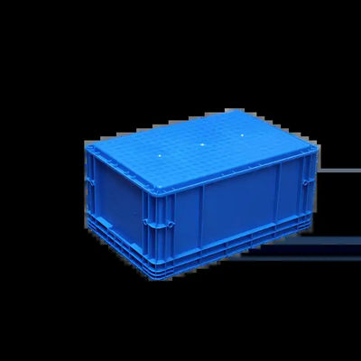 ODM Europe Standard Plastic Stackable Crates 600*400 With Lid and Customized Logos