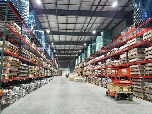 Repositório de pallets para armazenamento industrial para armazenamento ideal