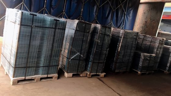 Paletes de canalização alargada, convés de arame, revestimento em pó 50x50 mm