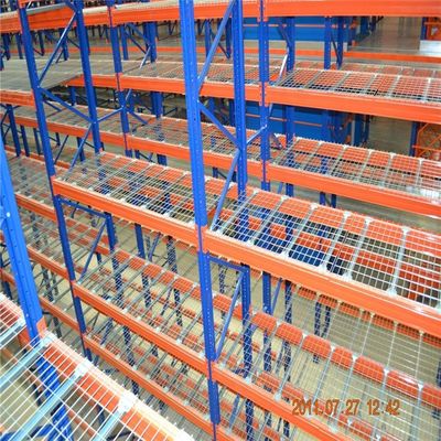 Armazém de armazenamento Racking Wire Decks Customizable Powder Coating