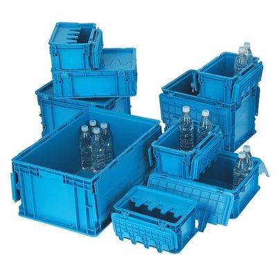 Empilhadeira de plástico industrial Containers de armazenamento Euro Caixas Caixas