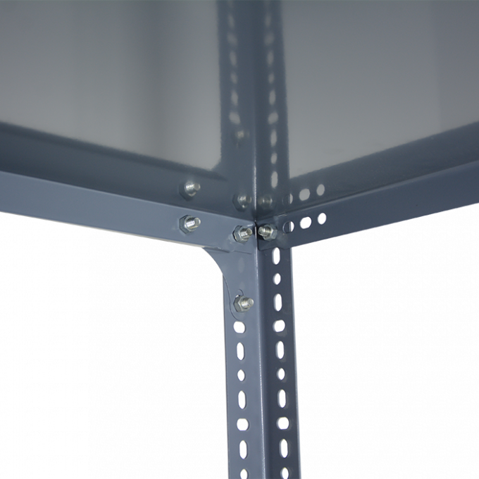 Sistema de estantes de estantes de trabalho leve com painel de aço e ângulo de ranhuras 5